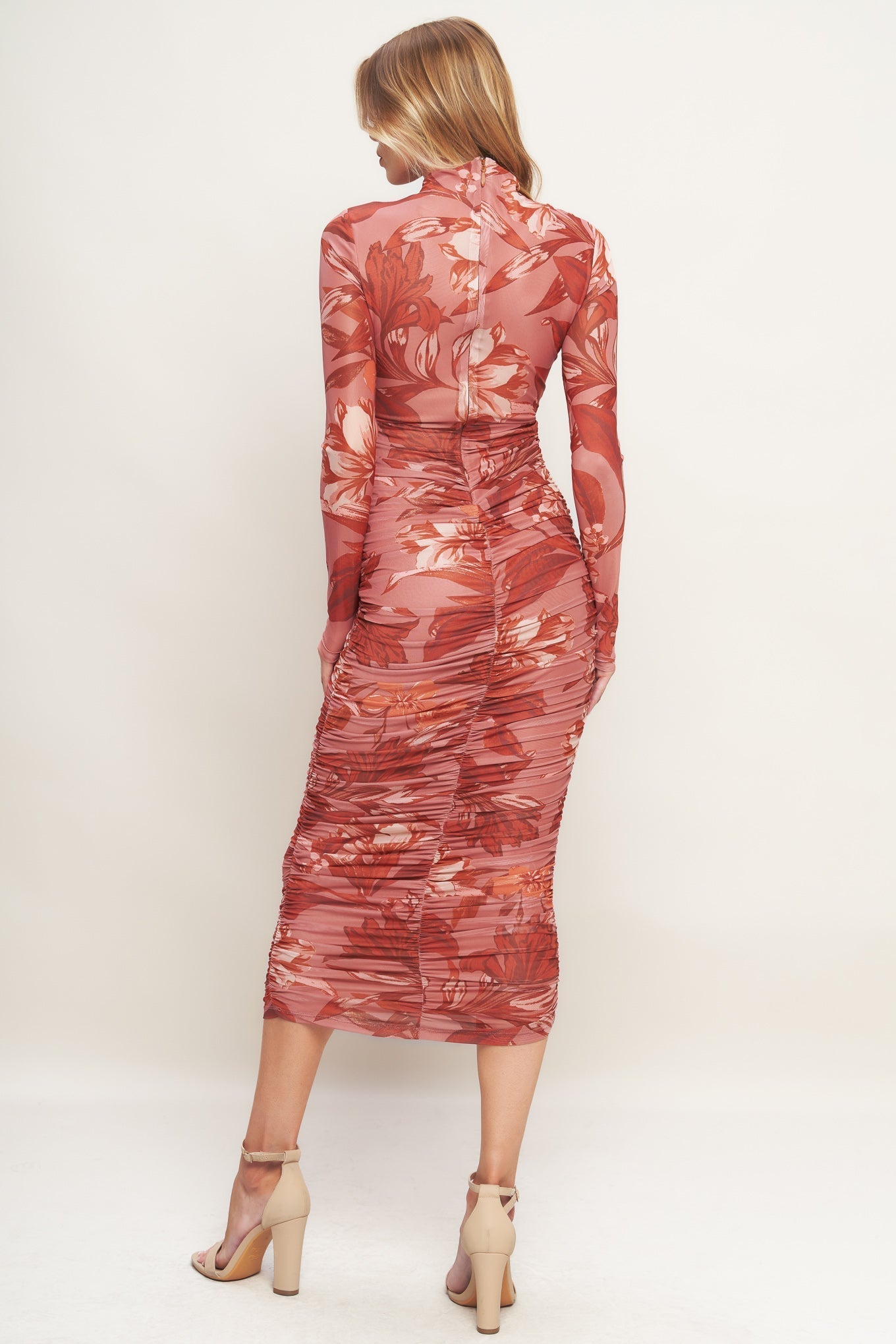 INSTAGRAM WORTHY POWER MESH MIDI DRESS Flying Tomato